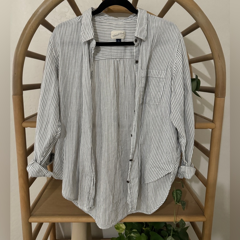 Pinstripe button down
